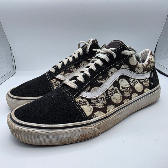Vans Old Skool Skulls Mens Size 12 Black White Sneaker Shoes Casual Walking main image 12